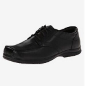 Kenneth Cole New York Boys Black Leather Dress Shoes Size 2.5 Little Kid Lace Up